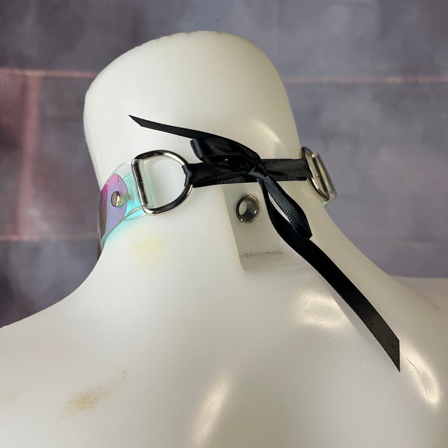 Iridescent Heart Choker
