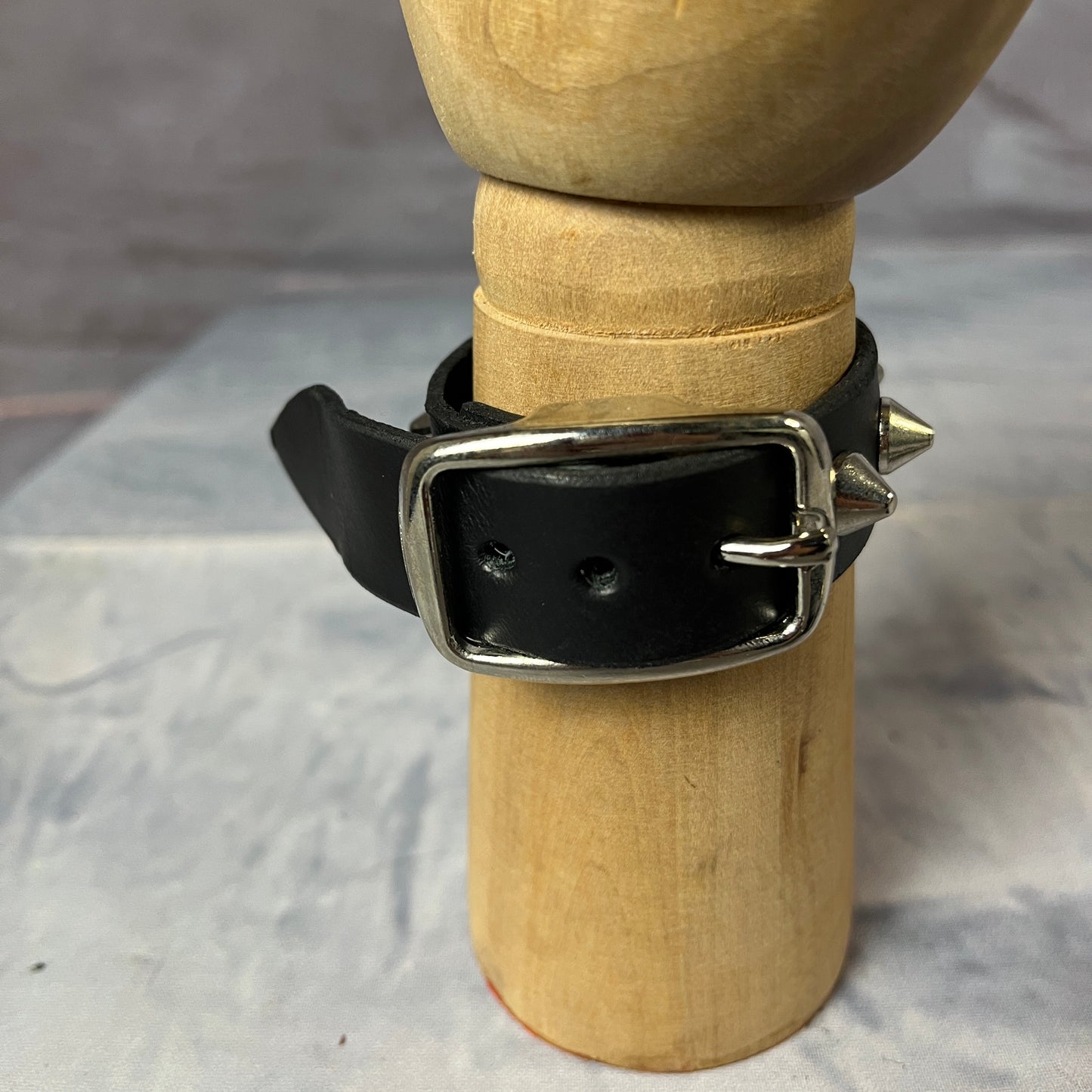 Leather Spiked Bracelet