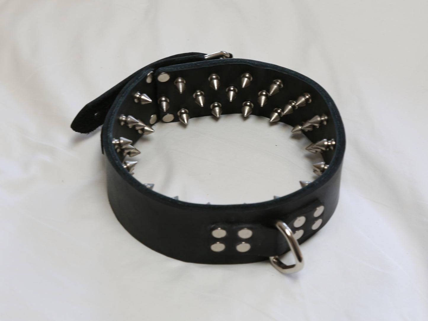 Triple Spiked Leather Thigh Cuff
