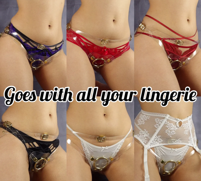 Strap-On Tail Harness Custom Fit - Clear