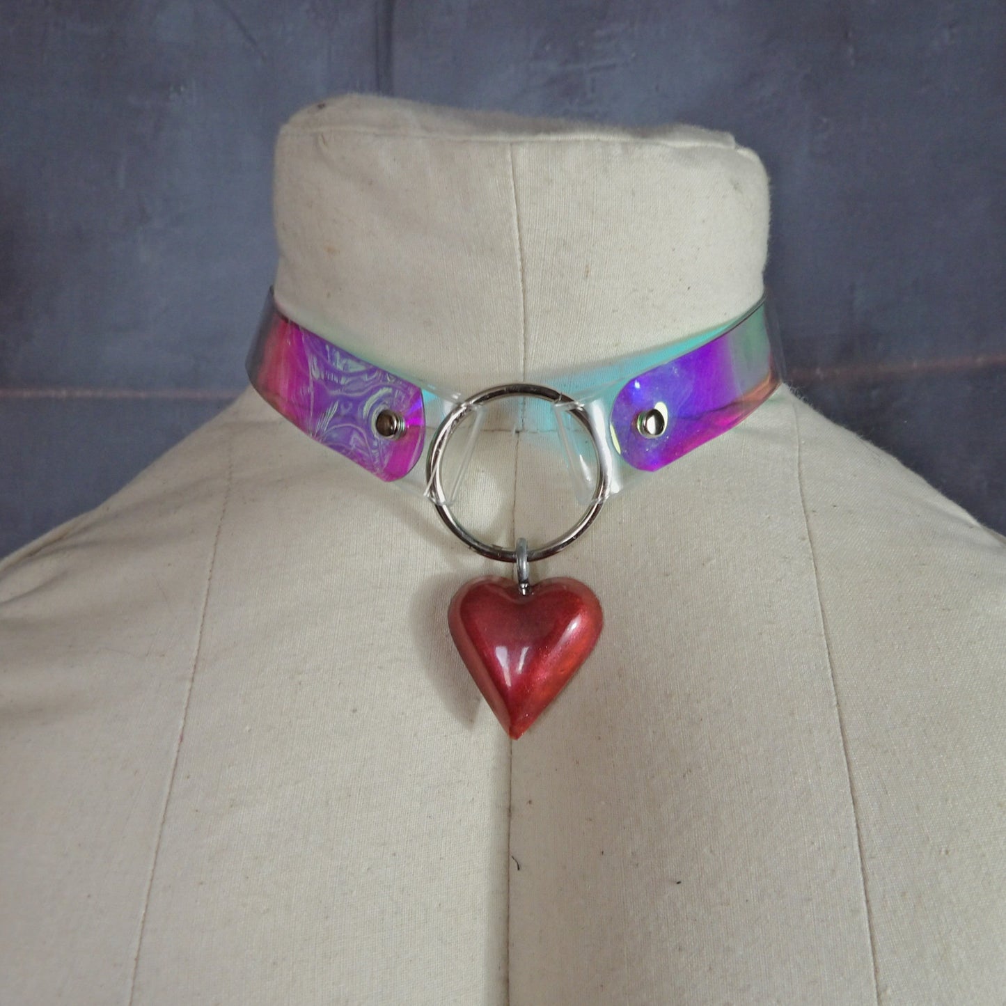 Iridescent Vinyl Choker