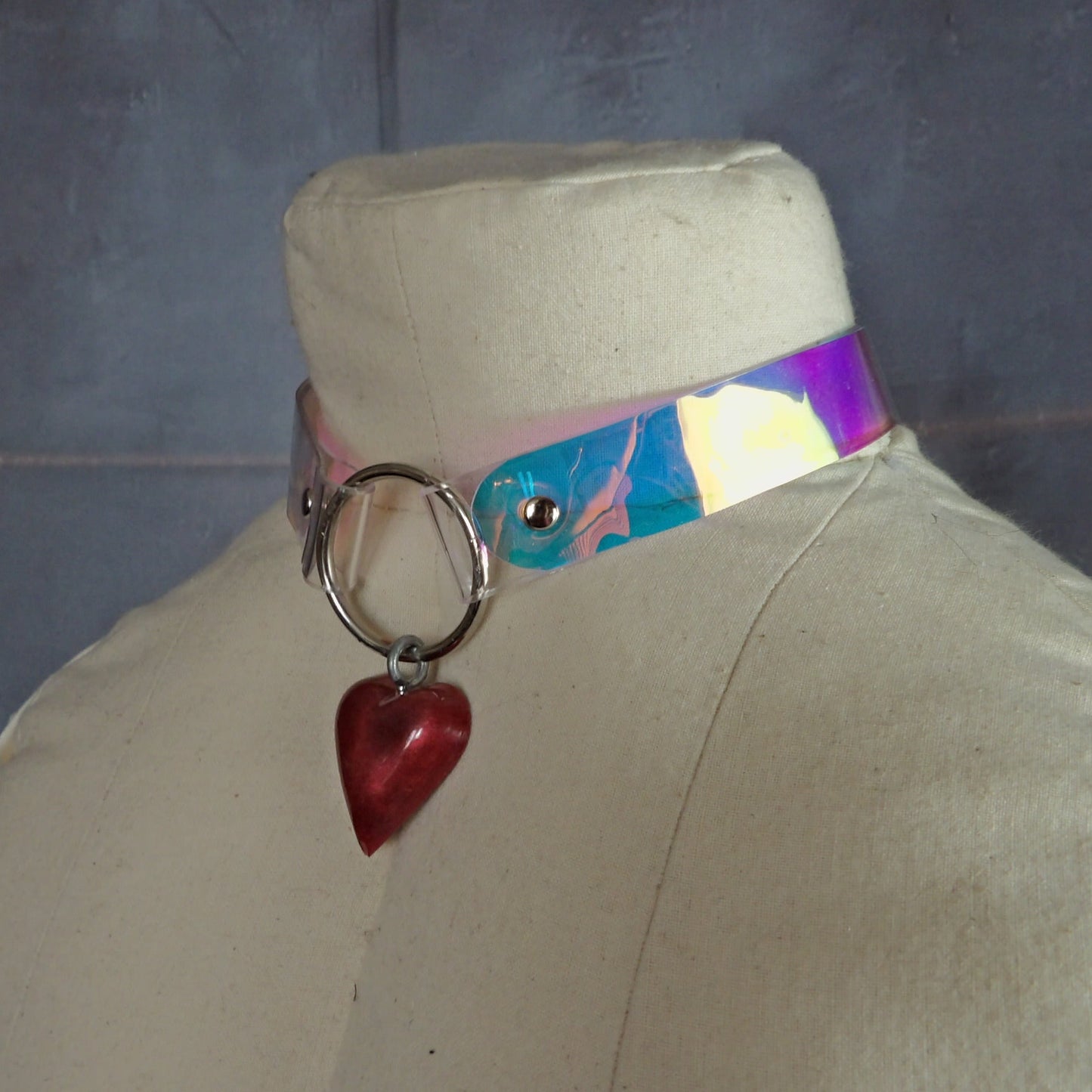 Iridescent Vinyl Choker