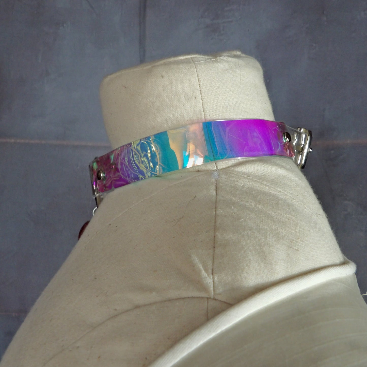 Iridescent Vinyl Choker