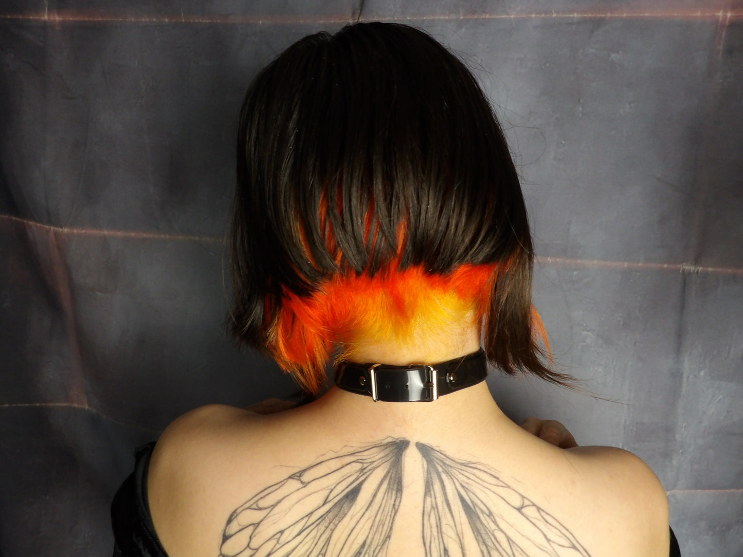 Double Layered Black Vinyl Choker