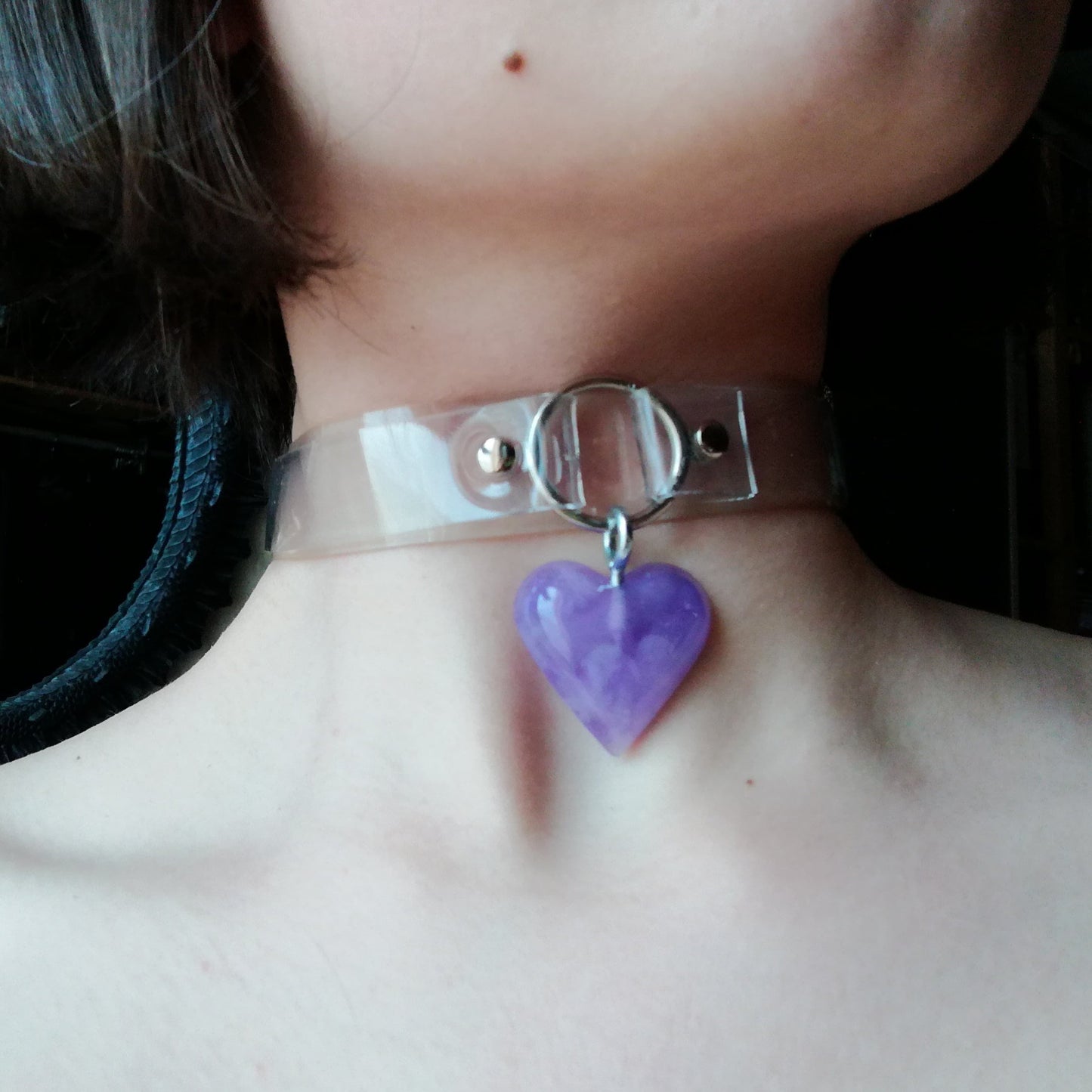 Double Layered Clear Vinyl Choker