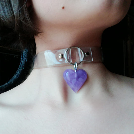 Double Layered Clear Vinyl Choker