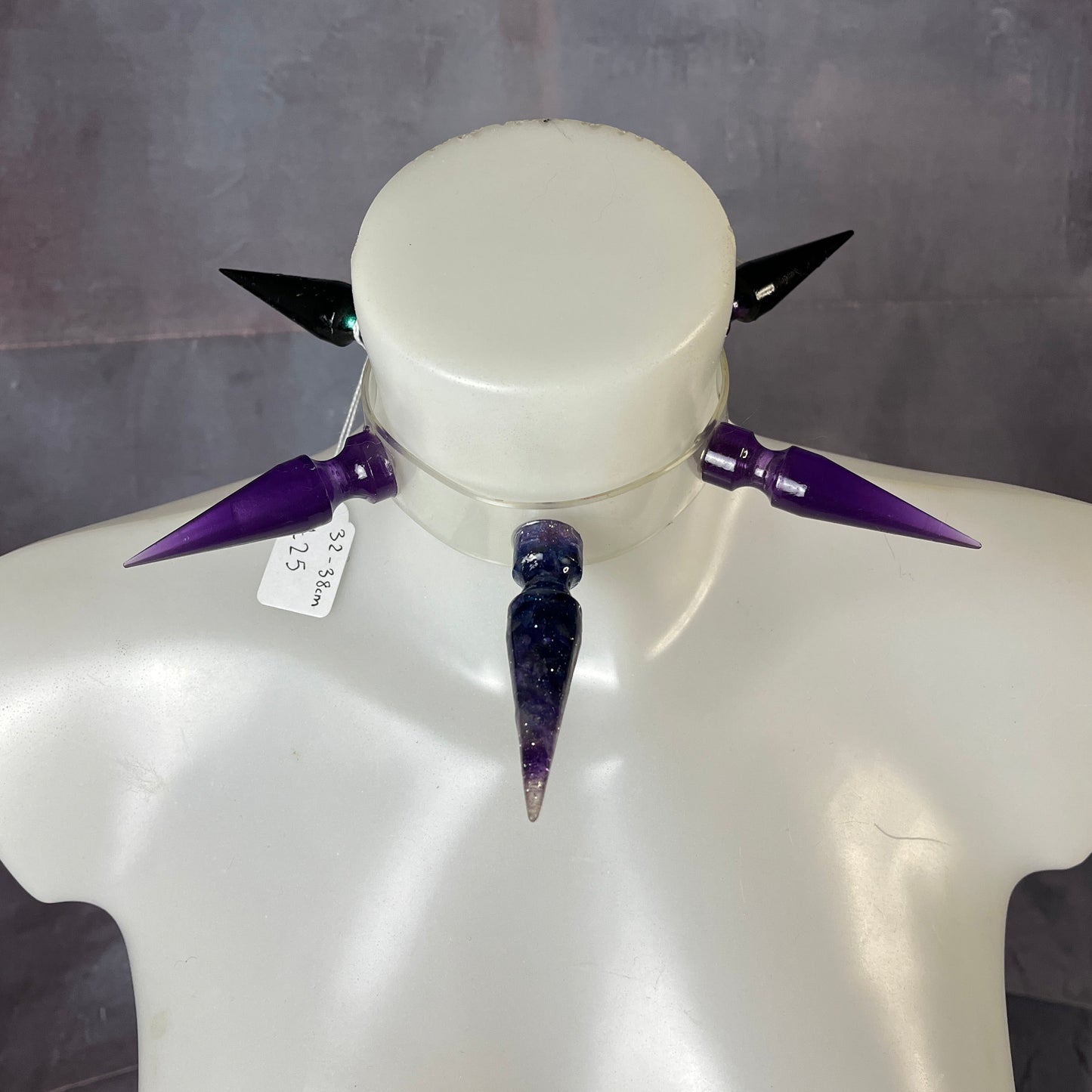 Giant Spike Choker - Amethyst Night