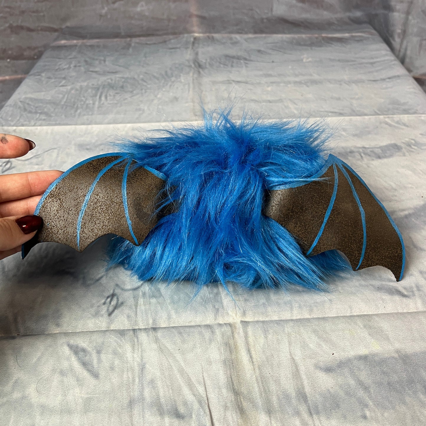 OOAK Blue Bat Plush