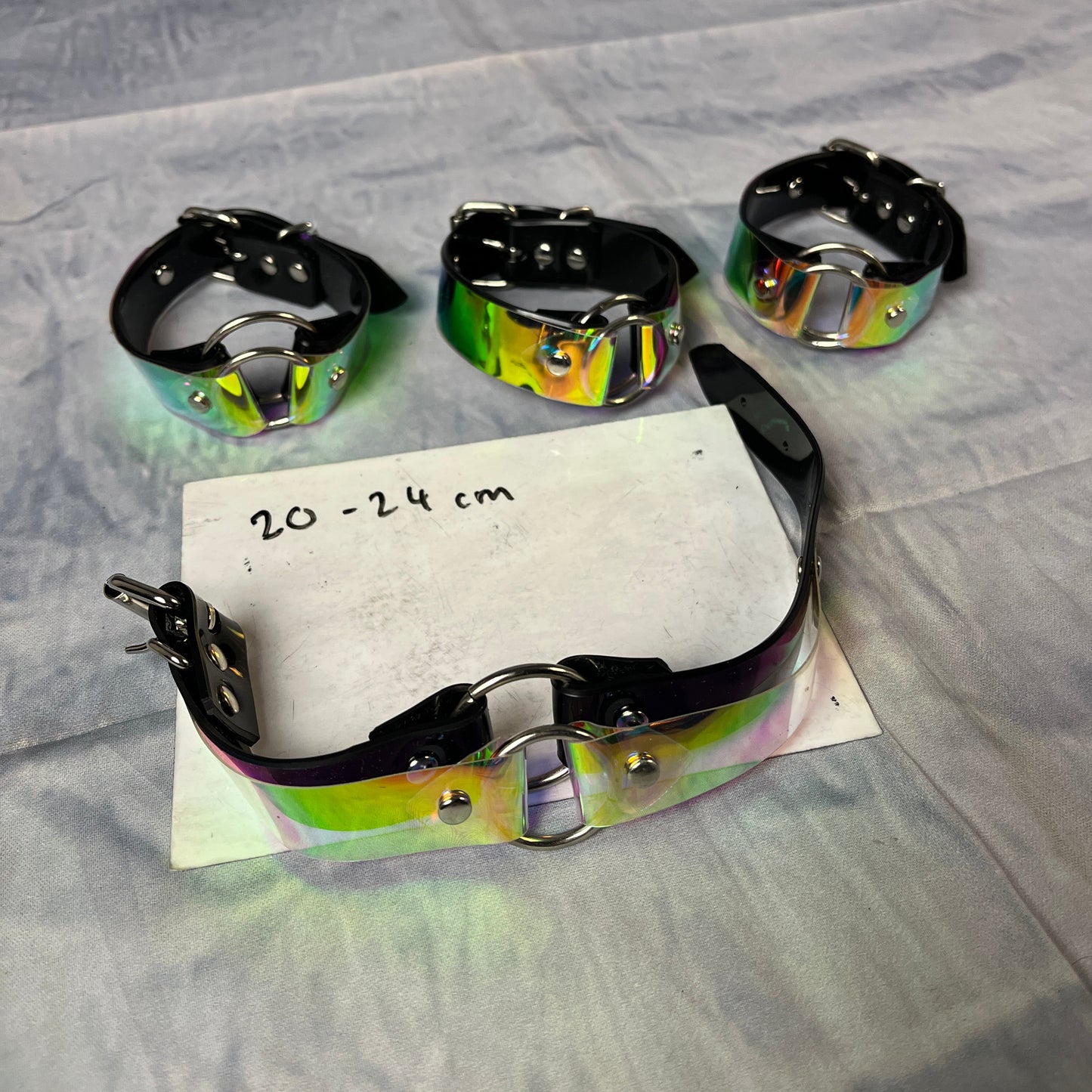 Iridescent Bracelet Black PVC