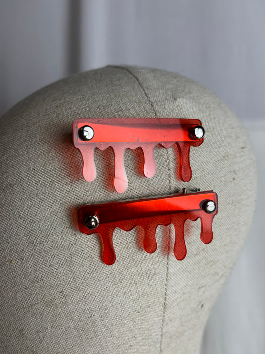 Blood Drip - Hair Clips