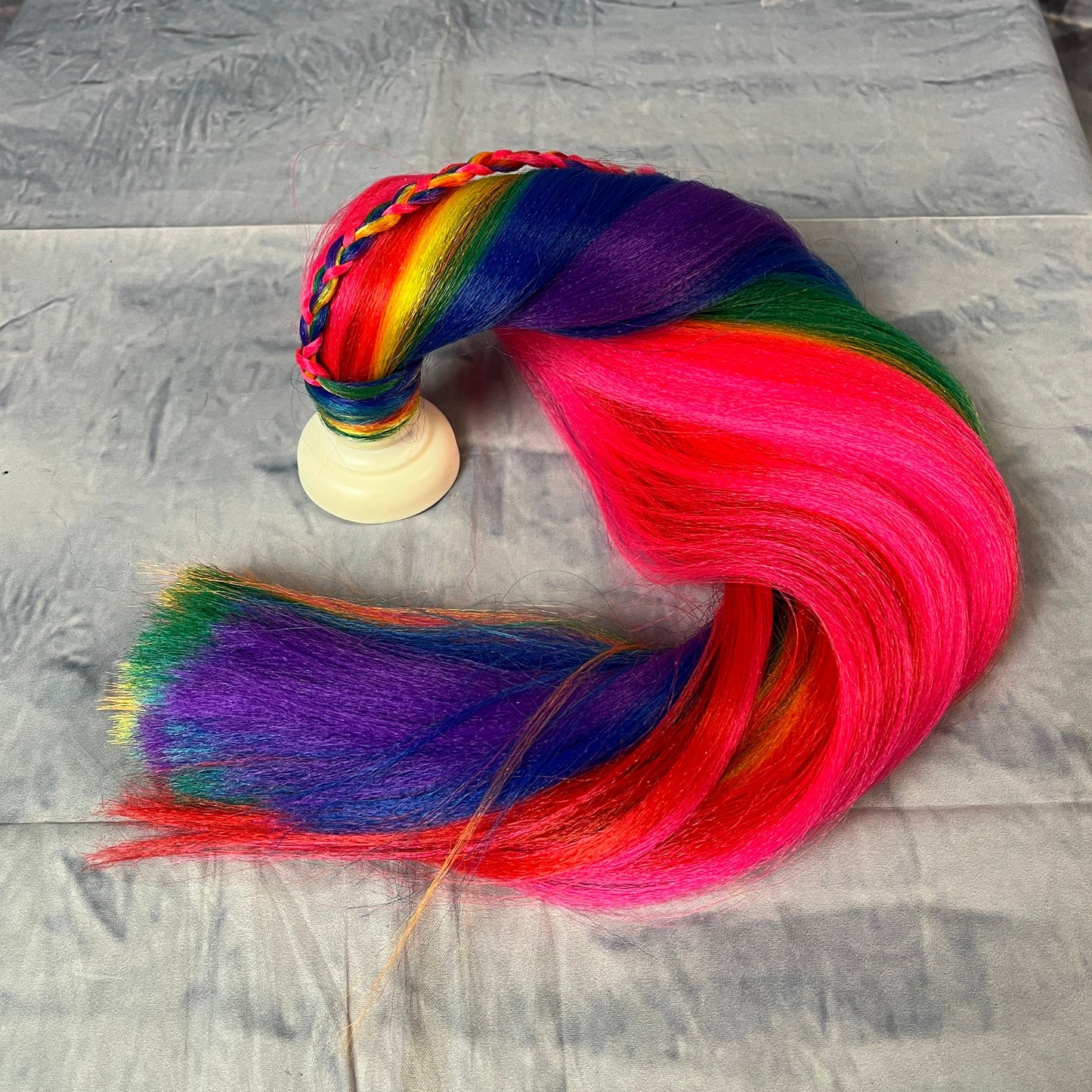 Rainbow Pony Tail - Ready to Ship