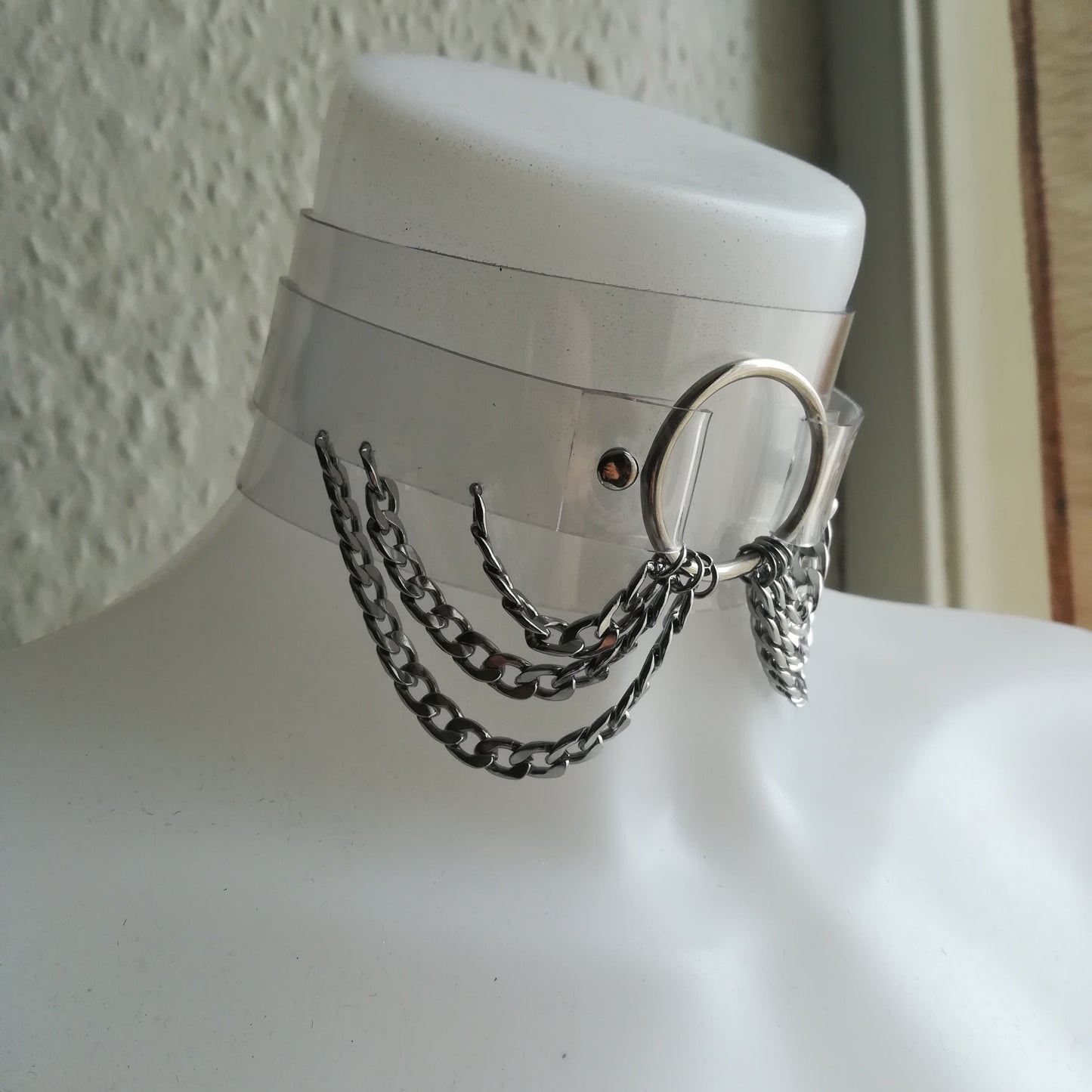 Custom Fit Clear Vinyl Slave Choker