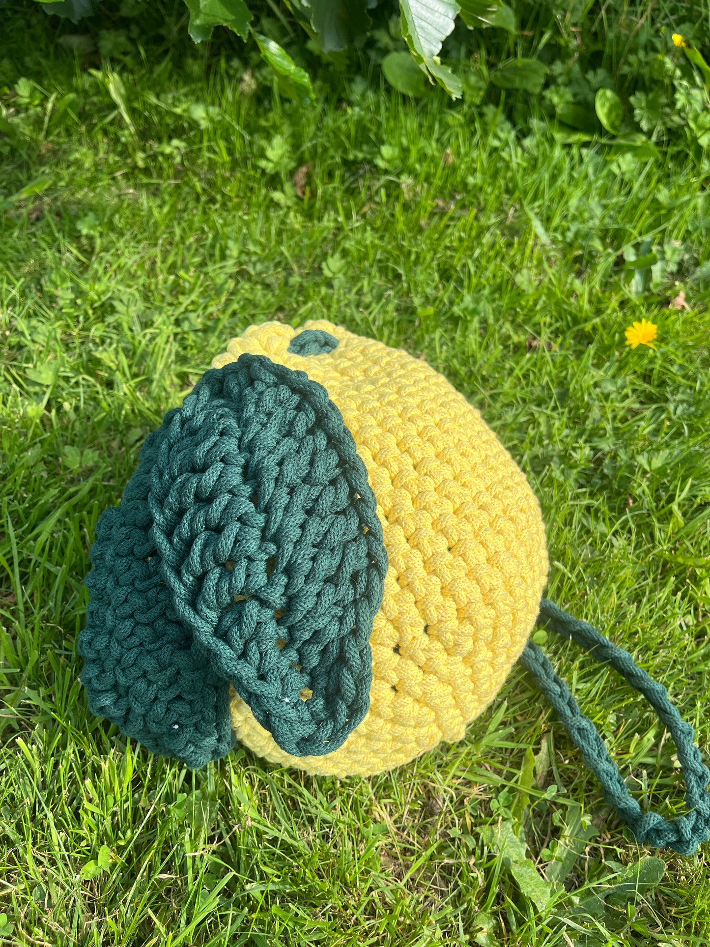 Crochet Lemon Shoulder Bag