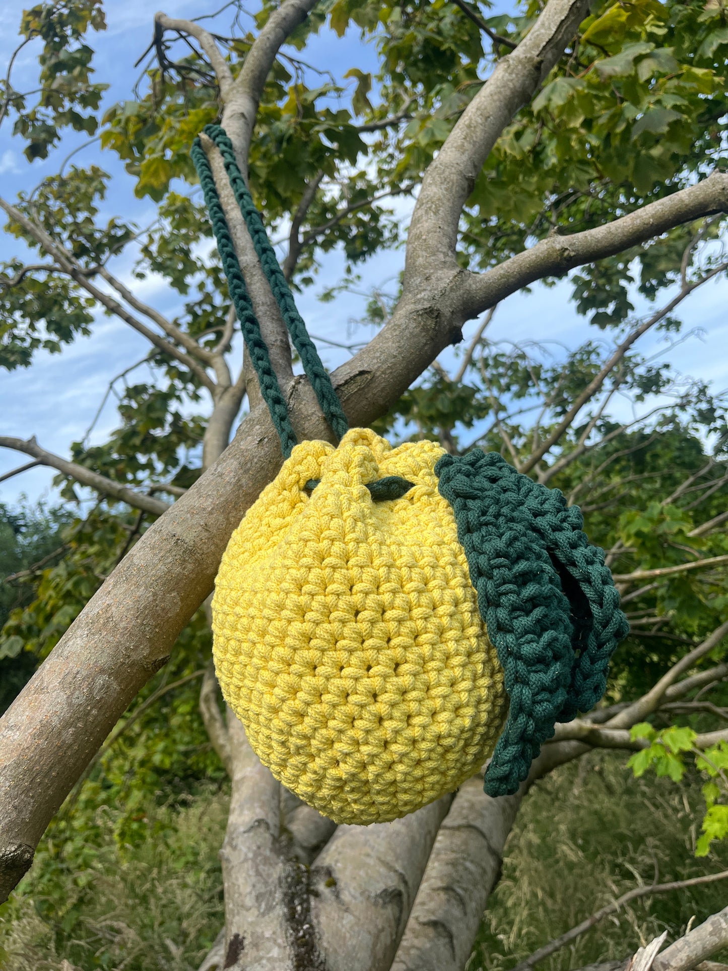 Crochet Lemon Shoulder Bag