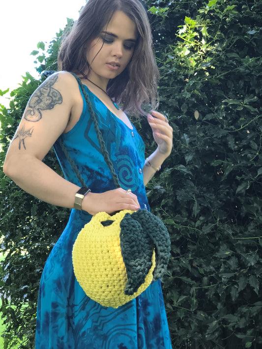 Crochet Lemon Shoulder Bag